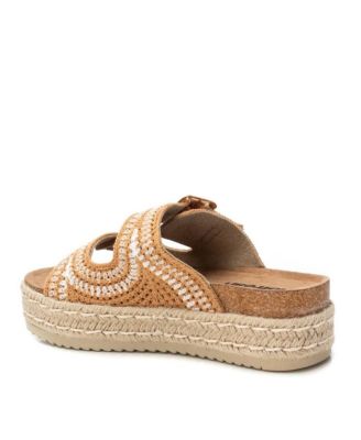 Women's Cork Footbed Crochet Sandals Refresh Collection