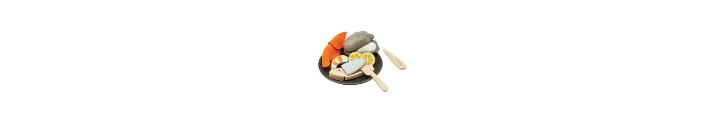 Детские игрушки PlanToys Seafood Interactive 8-Piece Platter, от 2 лет — фото 1
