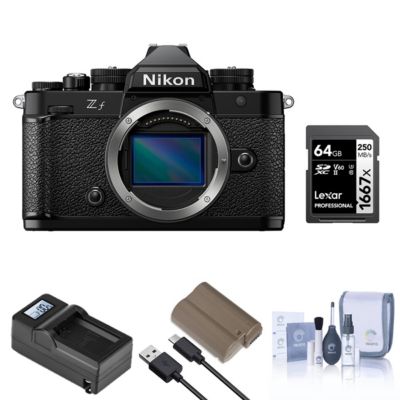 Z f Mirrorless Camera, Bundle with Memory Card, EN-EL15c Lithium-Ion Battery and Smart Charger