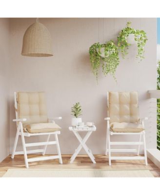 Lowback Chair Cushions 2 pcs Oxford Fabric