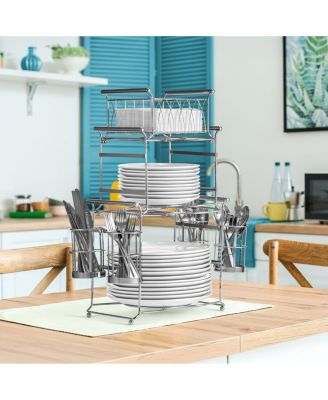 7-Piece Stackable Buffet Caddy - Ideal for Dining Table, Party, Buffet, Kitchen, Entertaining