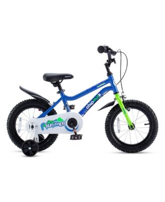 Chipmunk 12" Toddler Kids Bike with Training Wheels & Bell, Blue