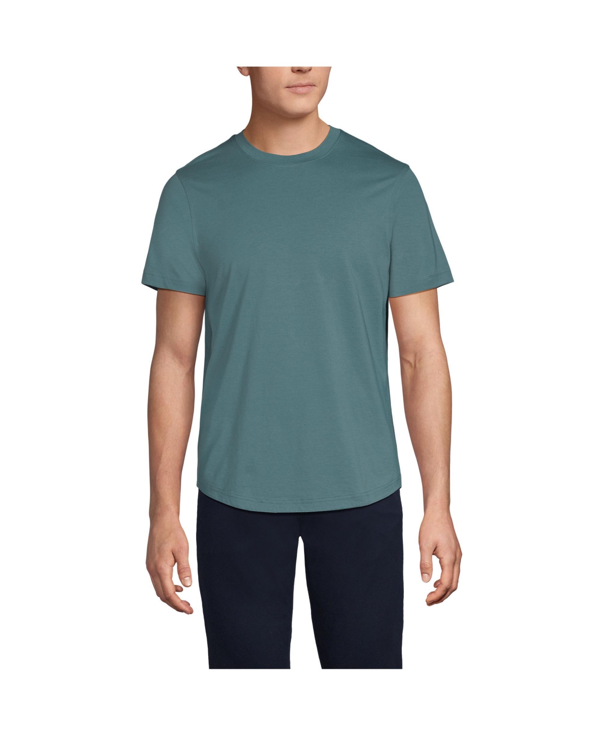 Men's Short Sleeve Supima Curved Hem Tee - White