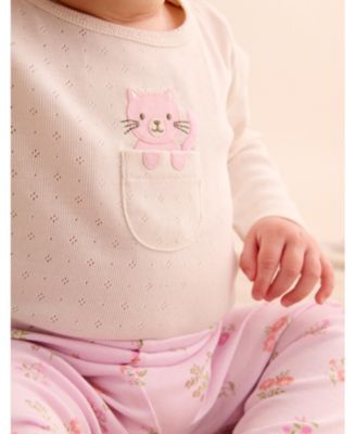 Baby Girls Bodysuit, Leggings and Bib 3 Piece Gift Set