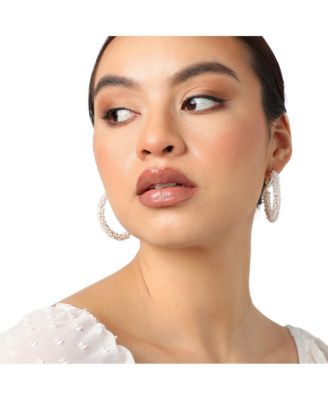 Beaded Hoop Earrings