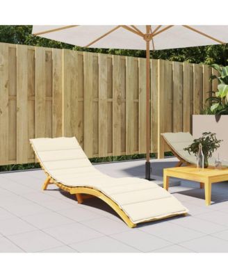 Sun Lounger Cushion Cream 78.7"x23.6"x1.2" Oxford Fabric