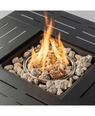 Streamdale 34inches Steel fire pit table Gas Fire Pit for Outdoor Outside Patio Deck and Garden Black