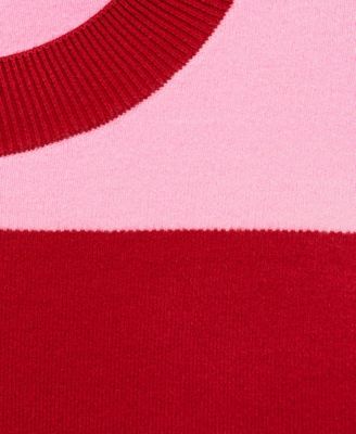 Women's Round-Neck Striped Sweater