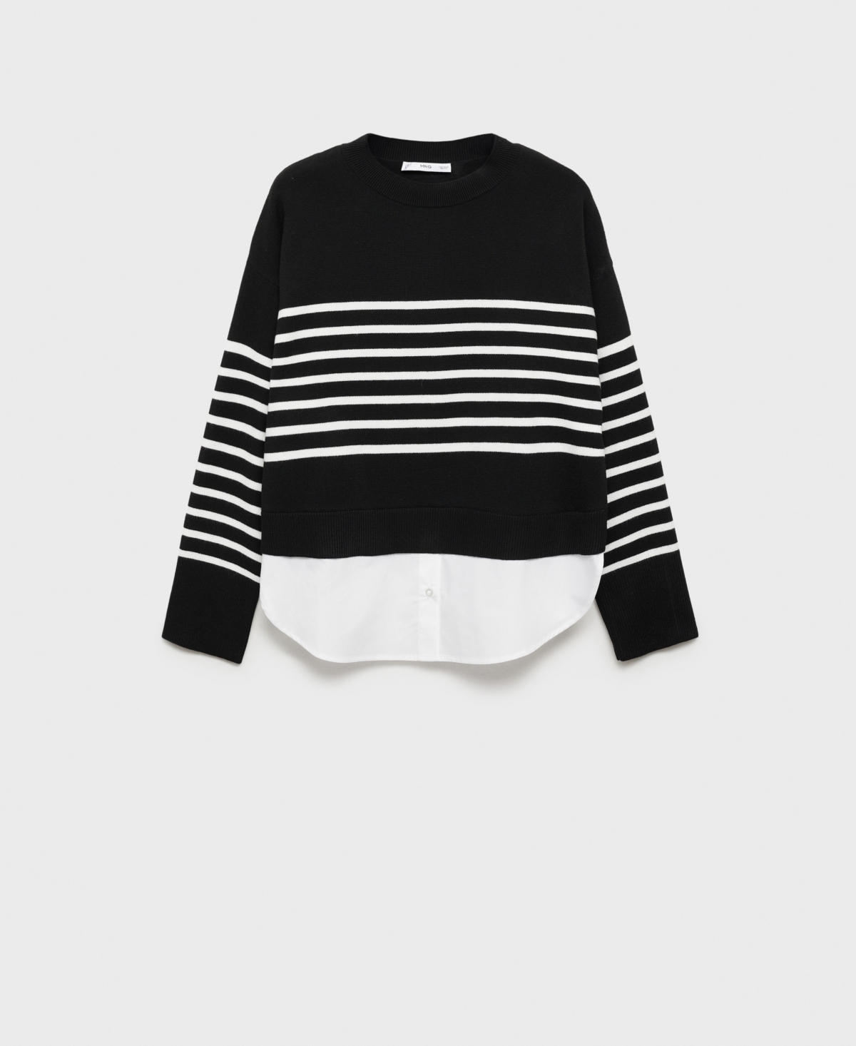 MANGO WOMEN'S COMBINED KNITTED SWEATER 