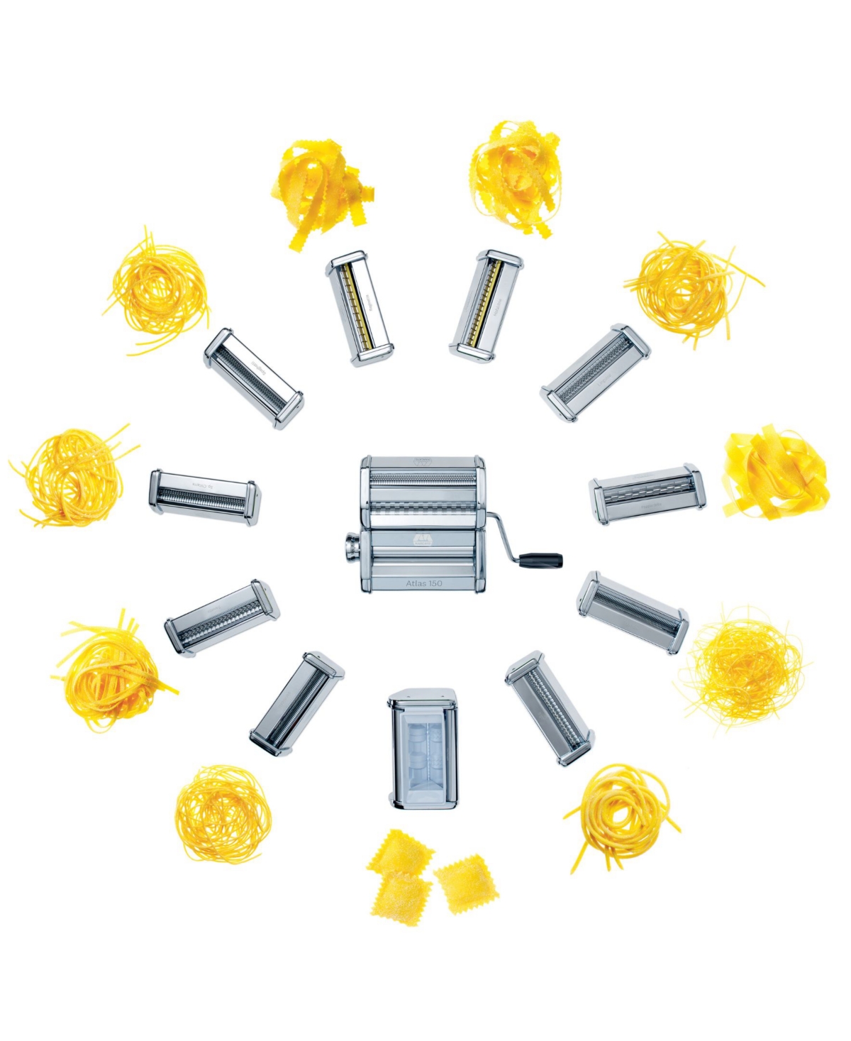 Marcato Ravioli Cutter Attachment For Atlas 150 In Silver