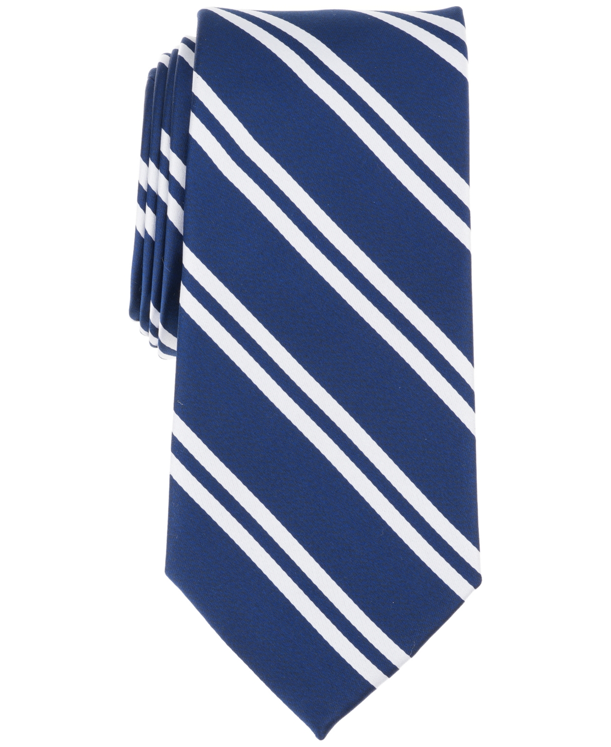 Men's Evelyn Stripe Tie, Exclusively at Macy's - Navy