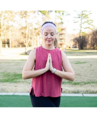 Women's Pack of Wide Training Headbands - Purple + Pink + Hot Pink