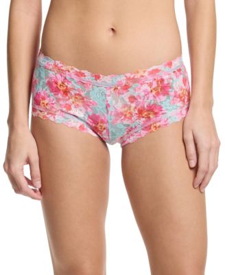 Women's Printed Signature Lace Boyshort