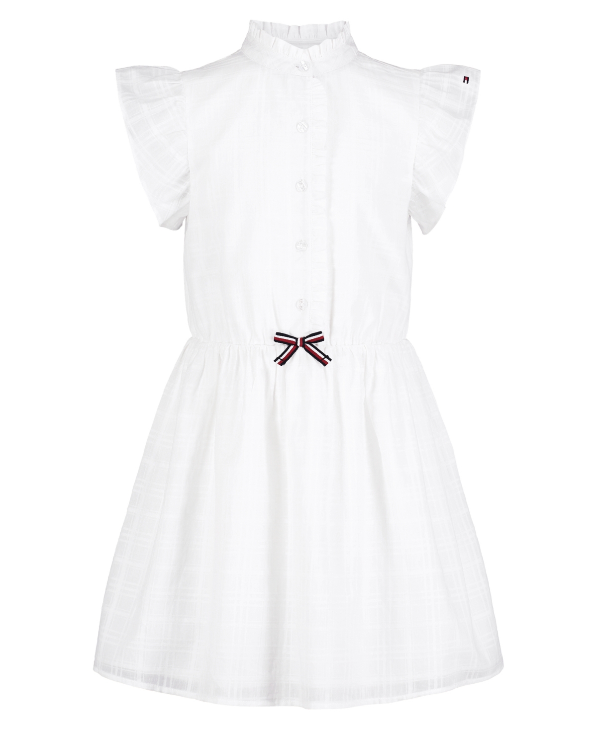 Tommy Hilfiger Big Girls Dobby Short Sleeve dress
