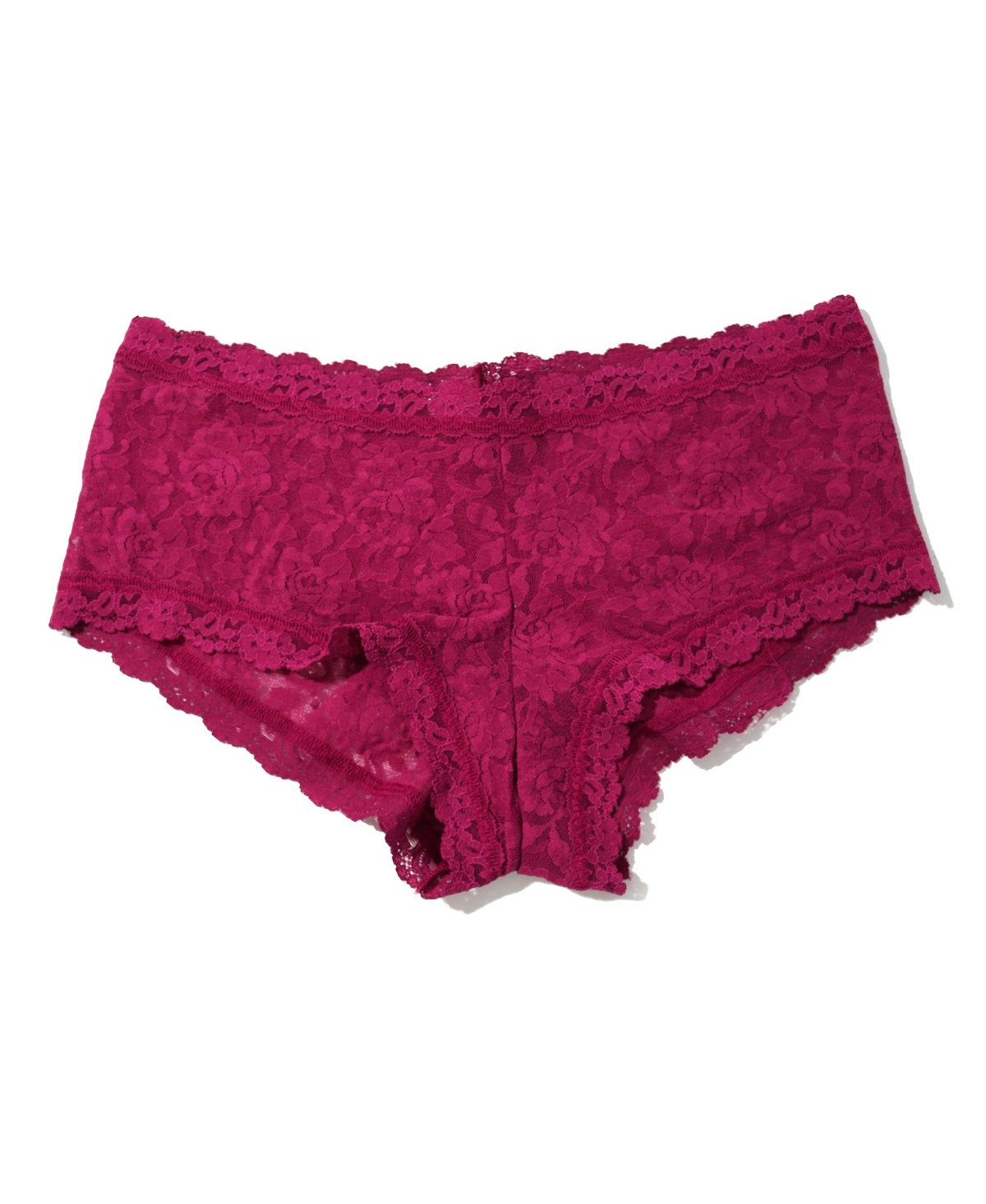 Hanky Panky Women's Daily Lace Boyshort Briefs In Merlot Red