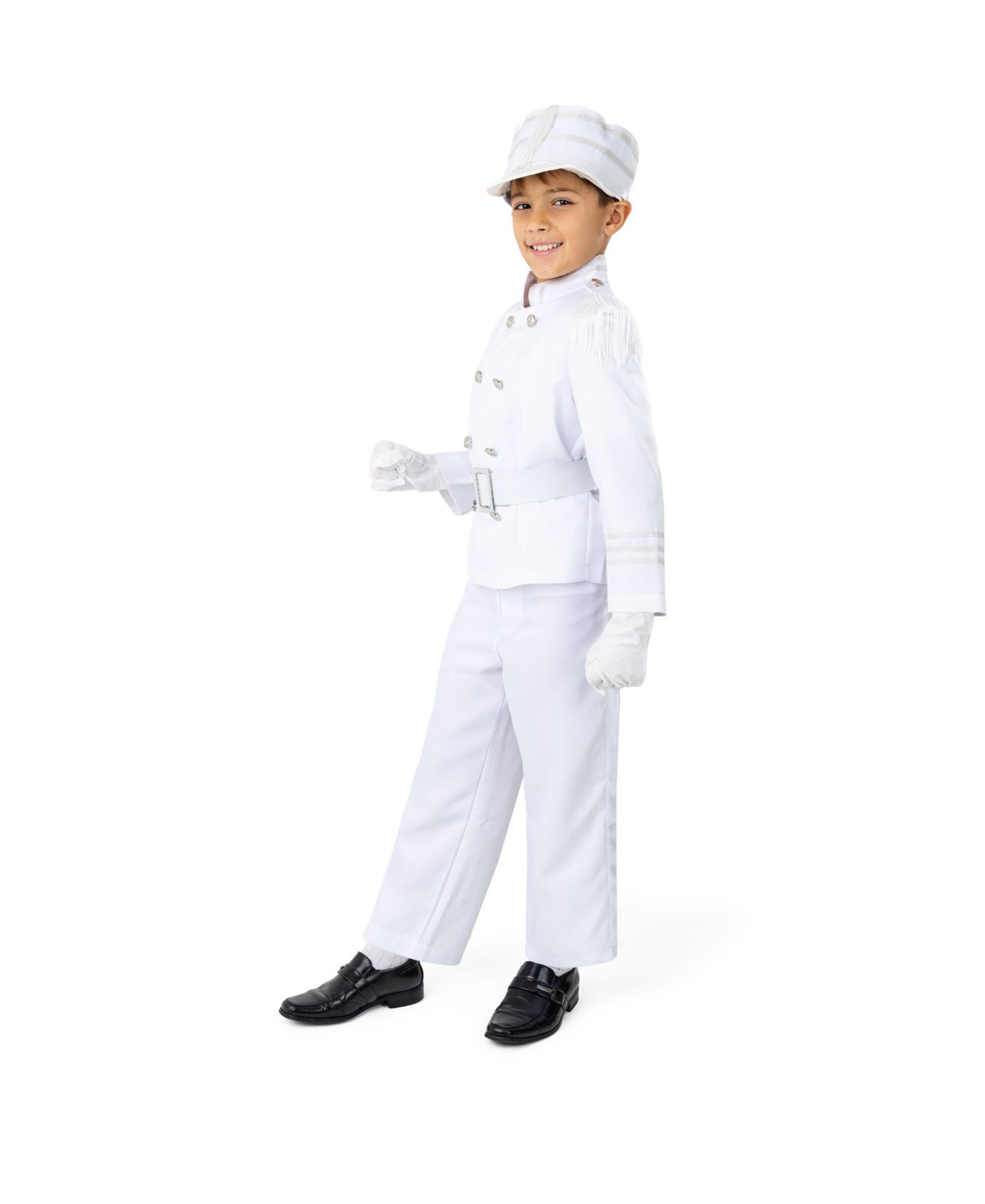 Dress Up America White Marching Band Costume - Kids Boys & Girls, цвет: Белый — фото 2