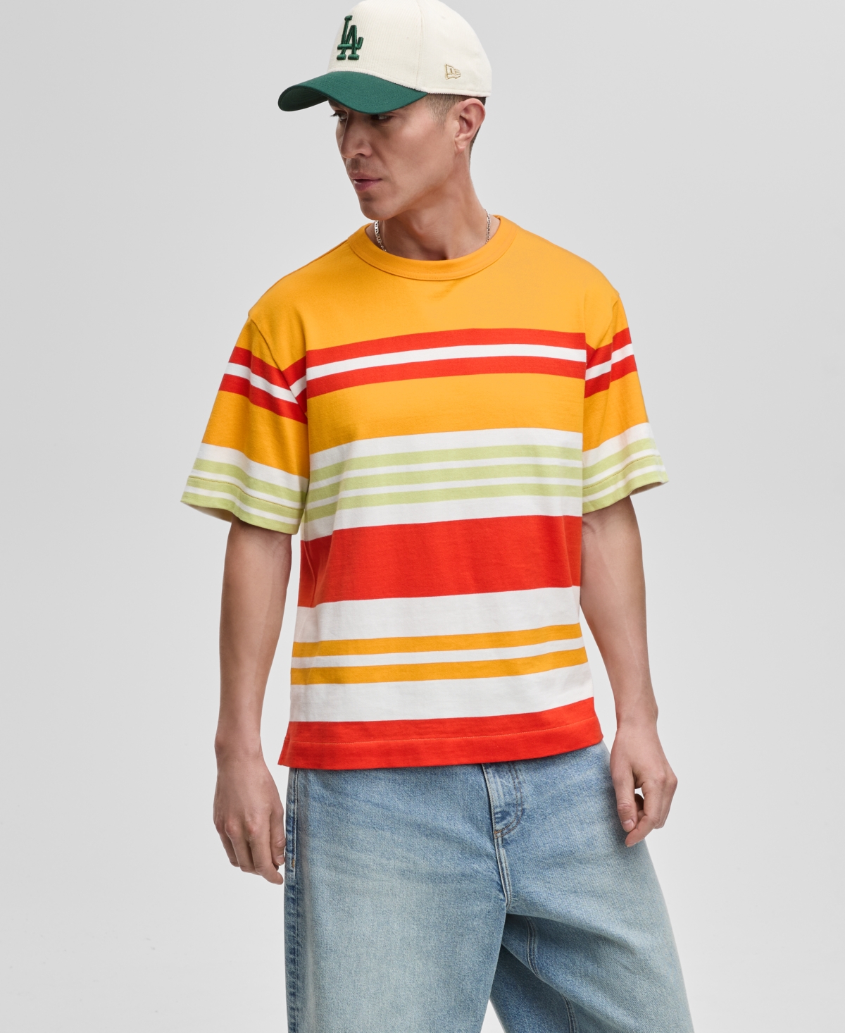Men's Short-Sleeve Hollywood-Stripe T-Shirt, Exclusively at Macy's - Neo Natural
