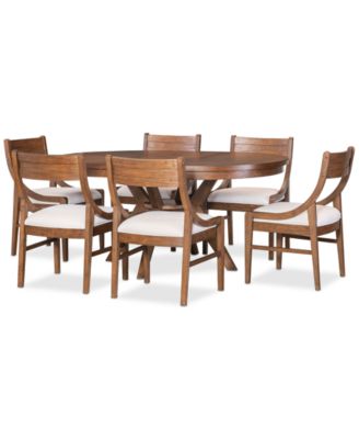 Greystone II 7-Pc. Dining Set (Round Table & 6 Chairs)