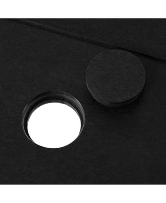 5-Piece HDPE Outdoor Square Patio Dining Table Set with Armless Side Chairs