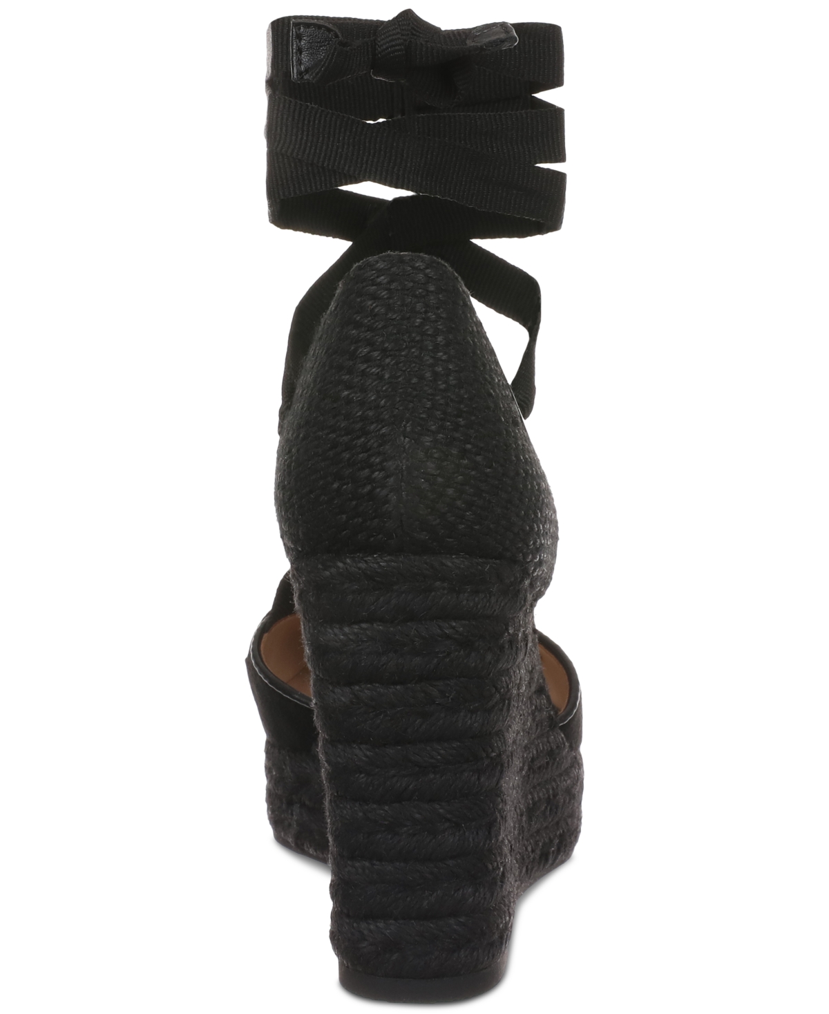 Shop Inc International Concepts Women's Merryy Espadrille Wedge Sandals, Exclusively At Macy's In Black Micro