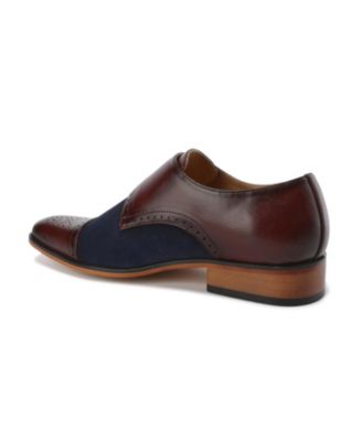 Men's Double Monk Strap Two-Tone Loafer