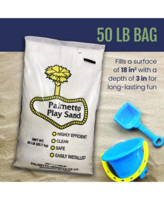 Natural Play Sand for Sand Box, Play Areas, & Home Decor, 50 LB, Creme