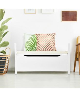 Shoe Storage Bench with Cushion Seat for Entryway