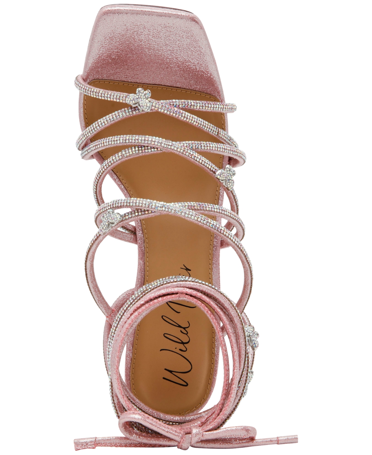 WILD PAIR EROSS LACE-UP DRESS SANDALS, CREATED FOR MACY'S 
