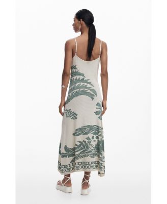 Women's Palm texture dress