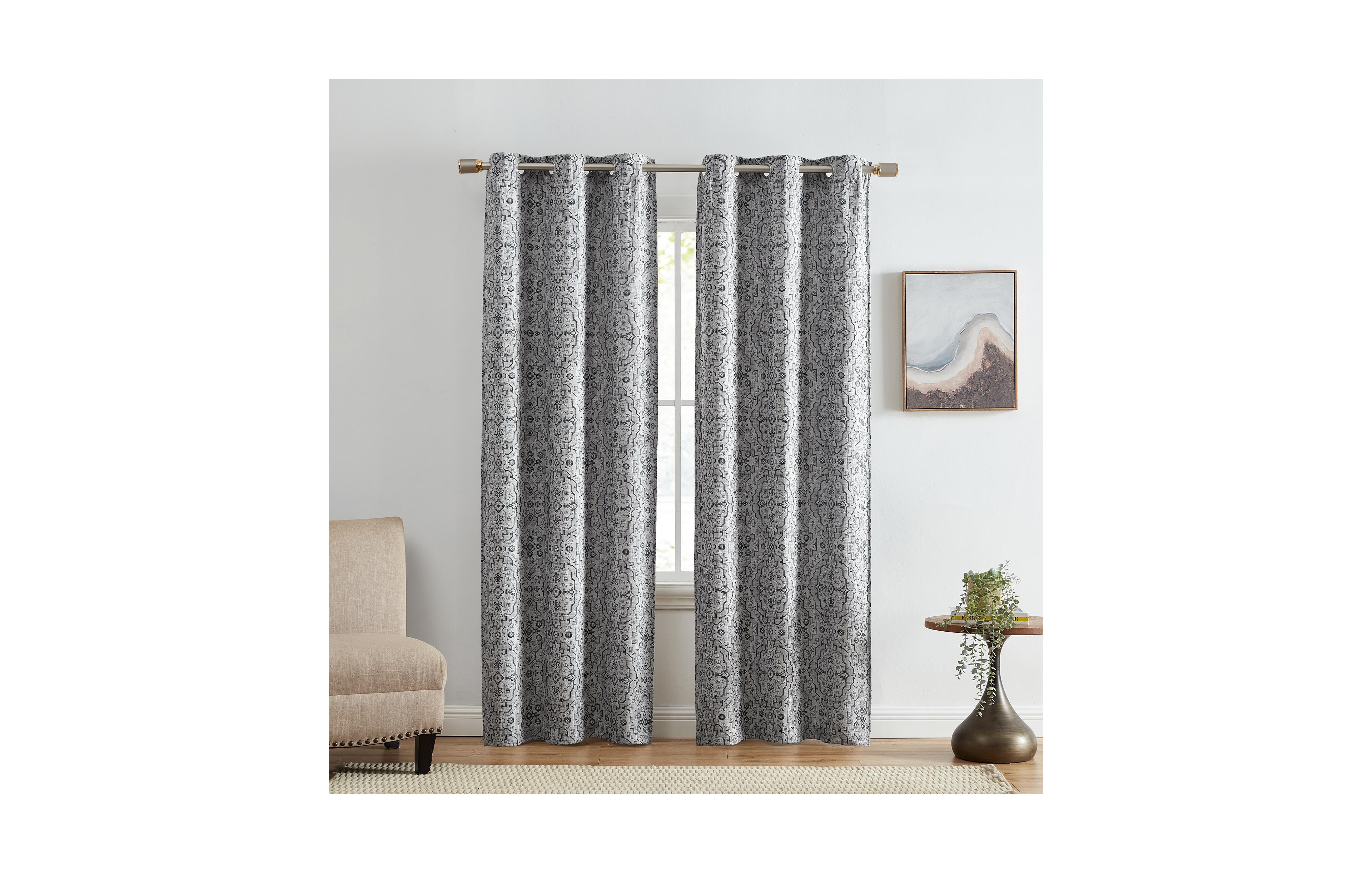 Elrene Home Fashions Berber Ikat Print Blackout Window Curtain Panel