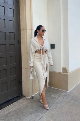 Women's Soho Front Tied Woven Top