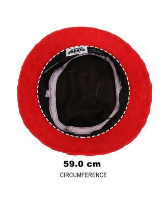 Men's Bros Luigi Logo Green Checkered Bucket Hat