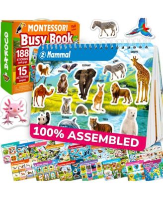 Montessori Busy Book for Toddlers 3-5 Years with Interactive Pages