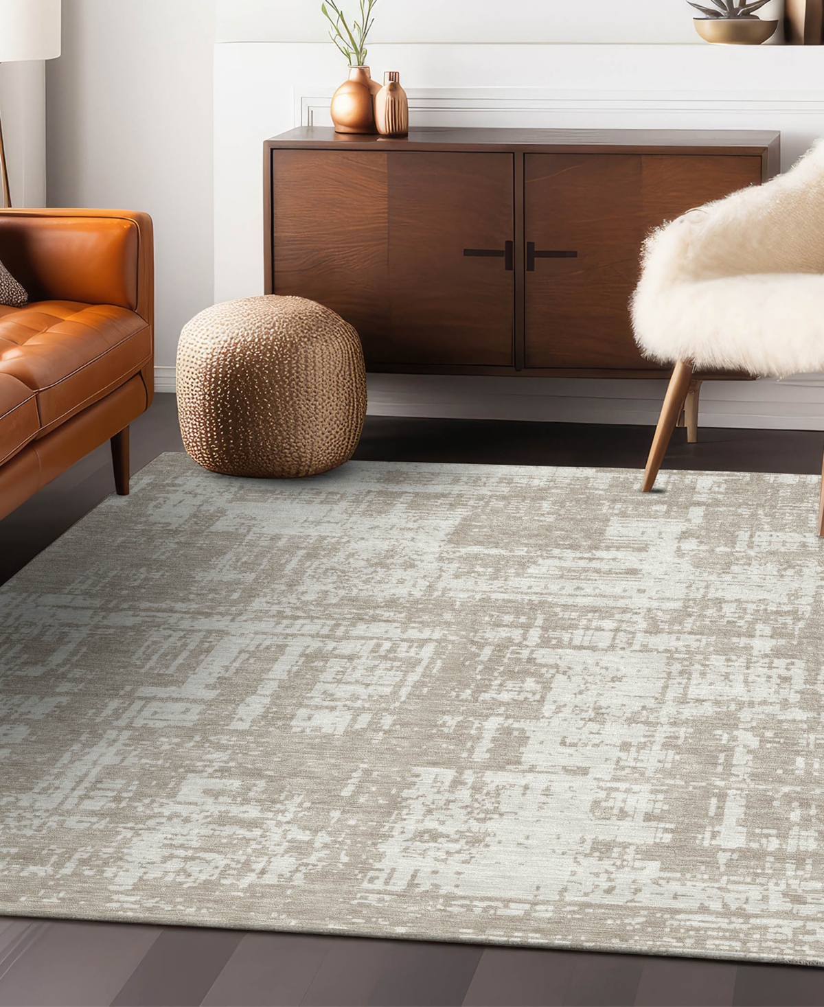 Addison Chantille Acn895 8'x10' Area Rug In Taupe
