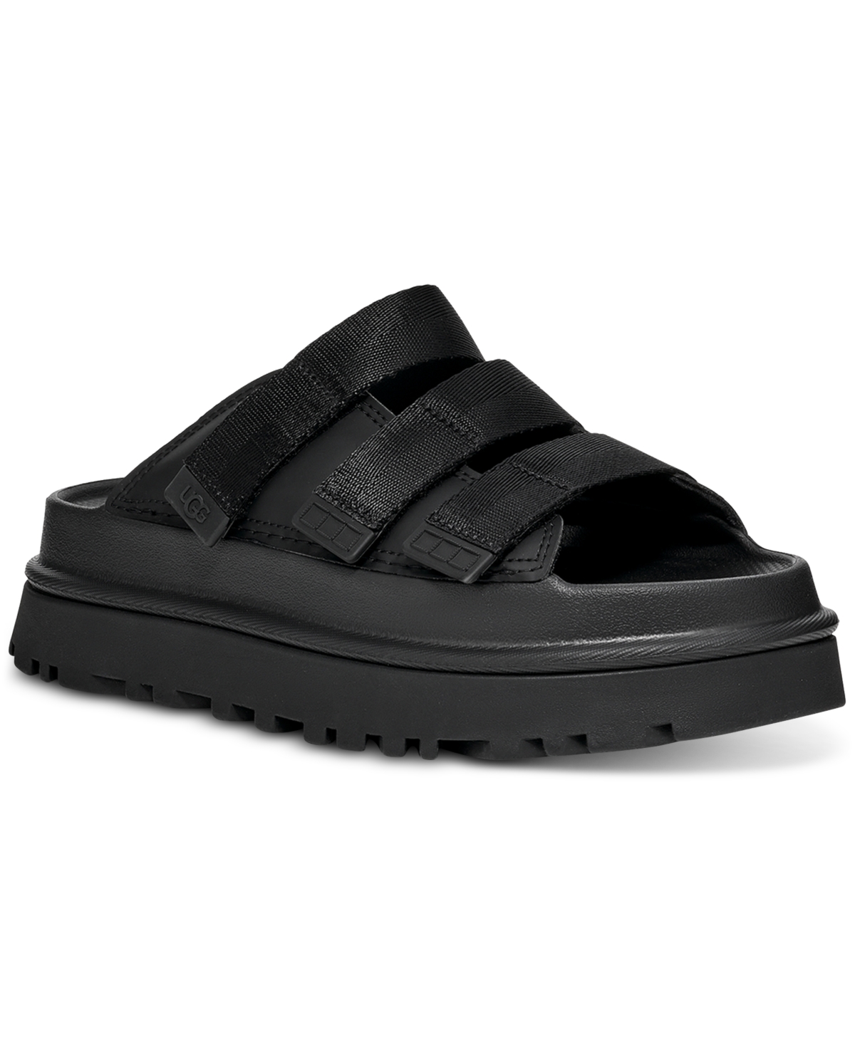 Shop Ugg Women's Goldenglow Slide Sandals In Black