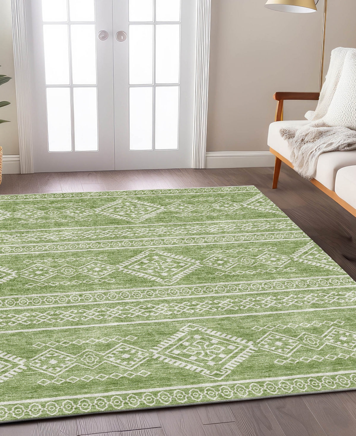 Addison Chantille Acn901 8'x10' Area Rug In Green