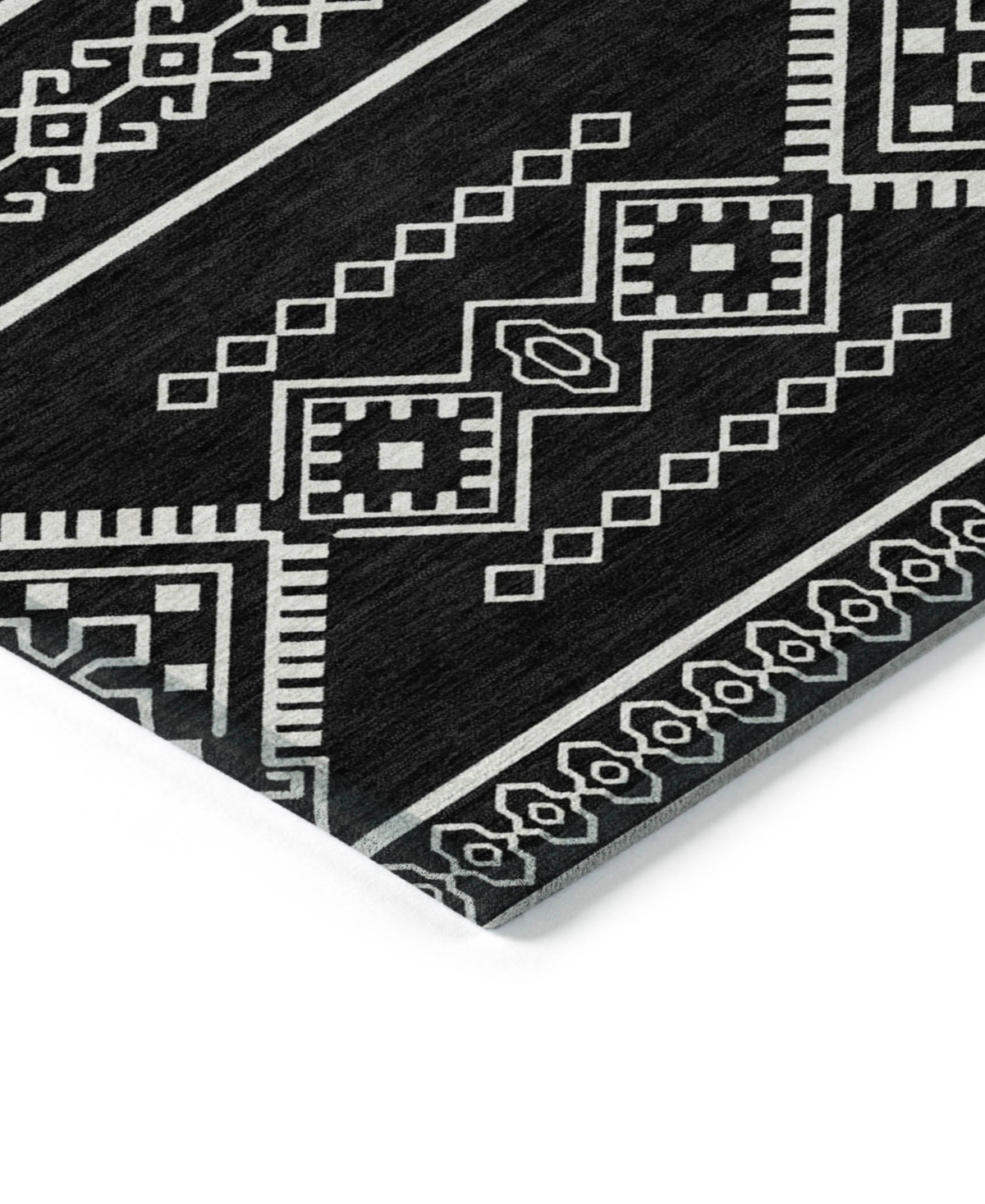 Addison Chantille Acn901 5'x7'6" Area Rug In Black