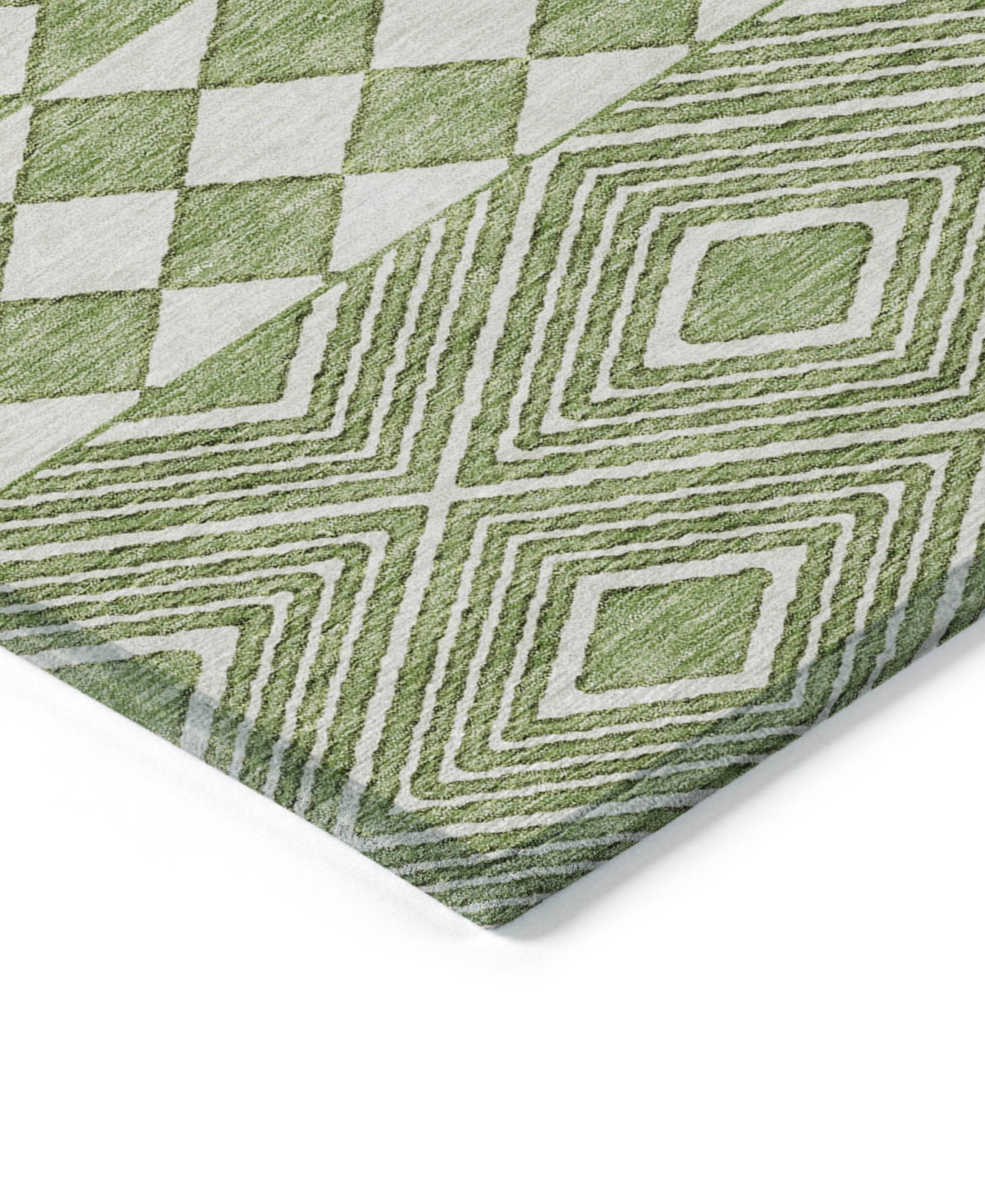 Addison Chantille Acn898 5'x7'6" Area Rug In Green
