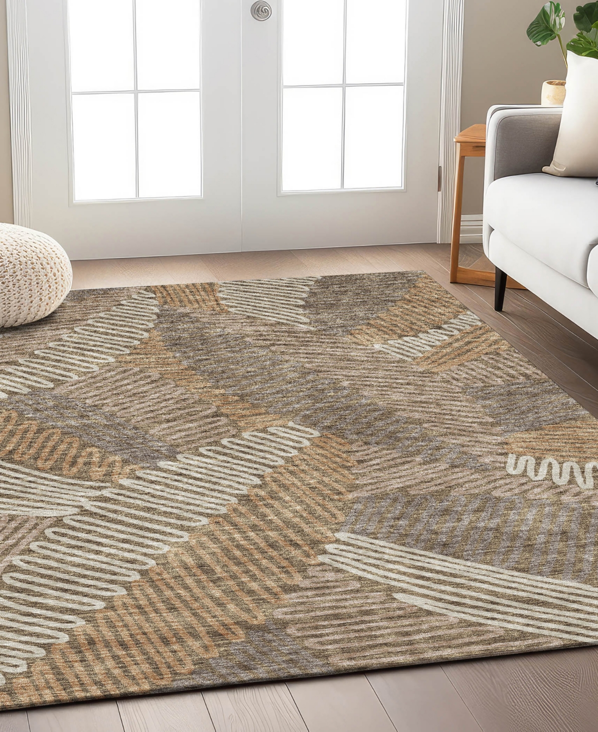 Addison Chantille Acn904 9'x12' Area Rug In Brown