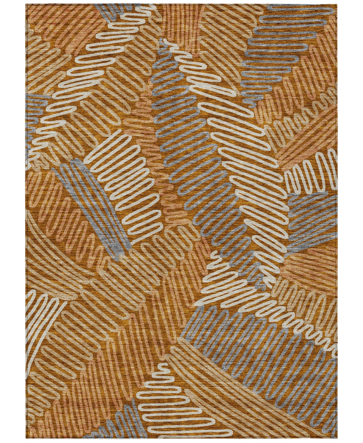 Addison Chantille Acn904 8'x10' Area Rug In Paprika