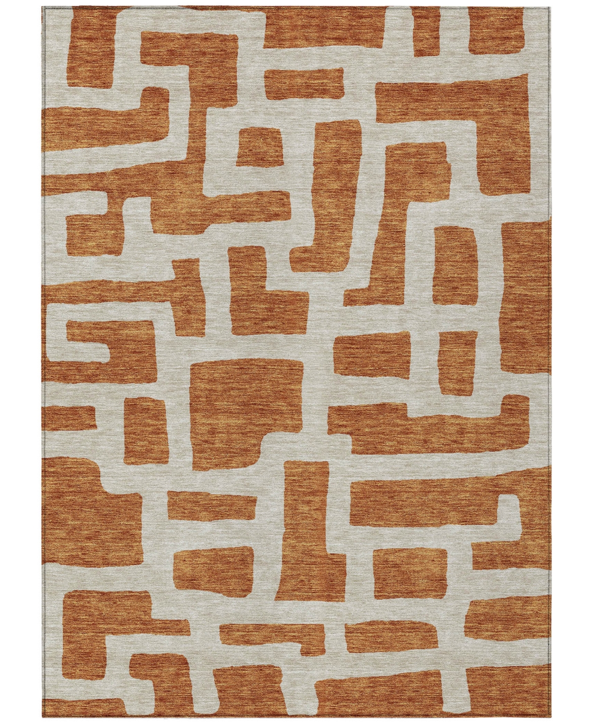 Addison Chantille Acn903 5'x7'6" Area Rug In Terracotta