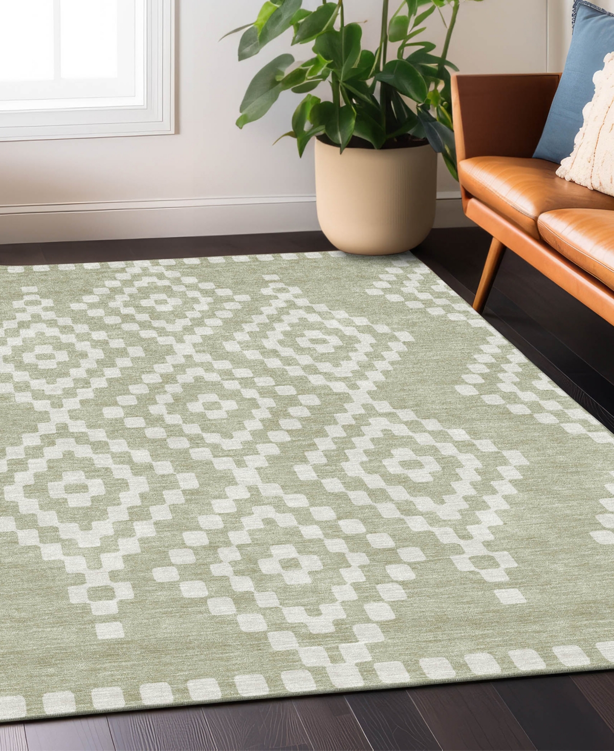 Addison Chantille Acn891 9'x12' Area Rug In Sage