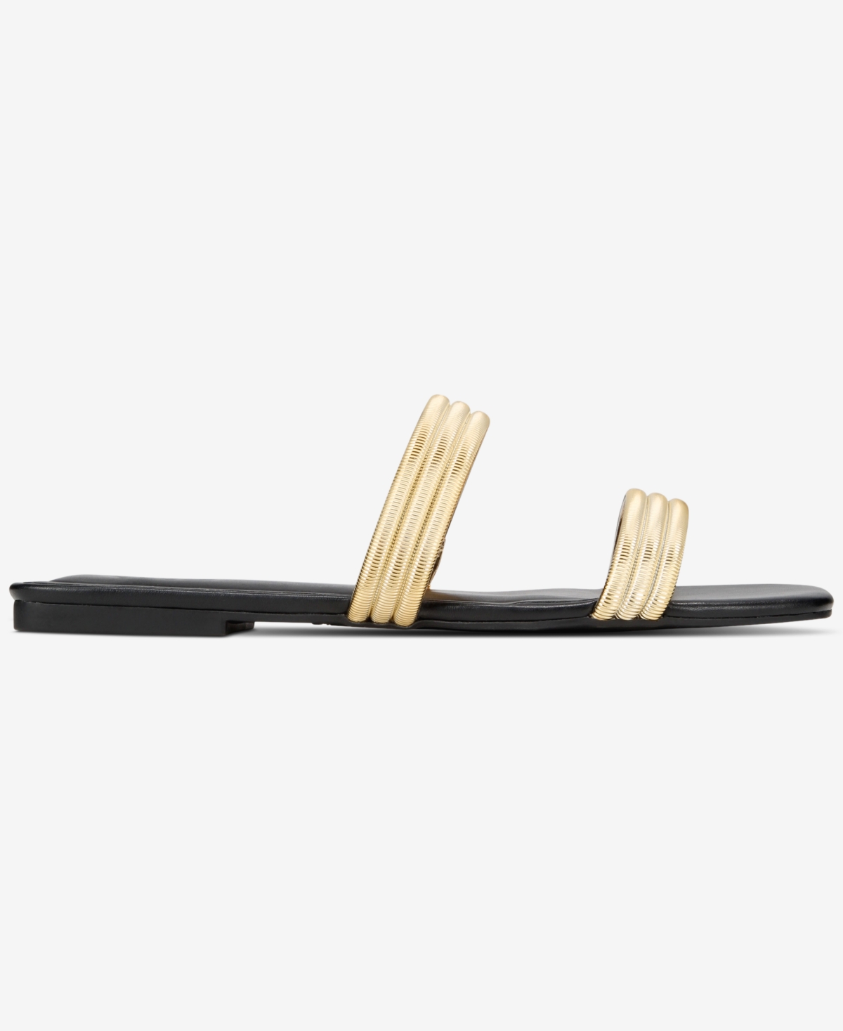 Inc International Concepts Women's Panima Two-band Flat Sandals, Exclusively At Macy's In Gold