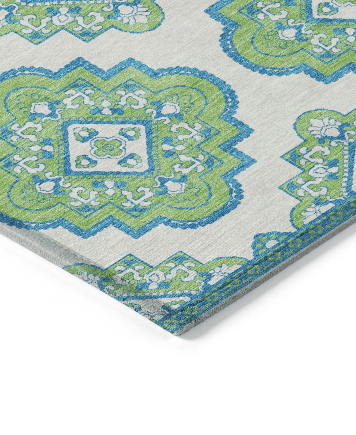 Addison Chantille Acn878 2'3"x7'6" Runner Area Rug In Lime