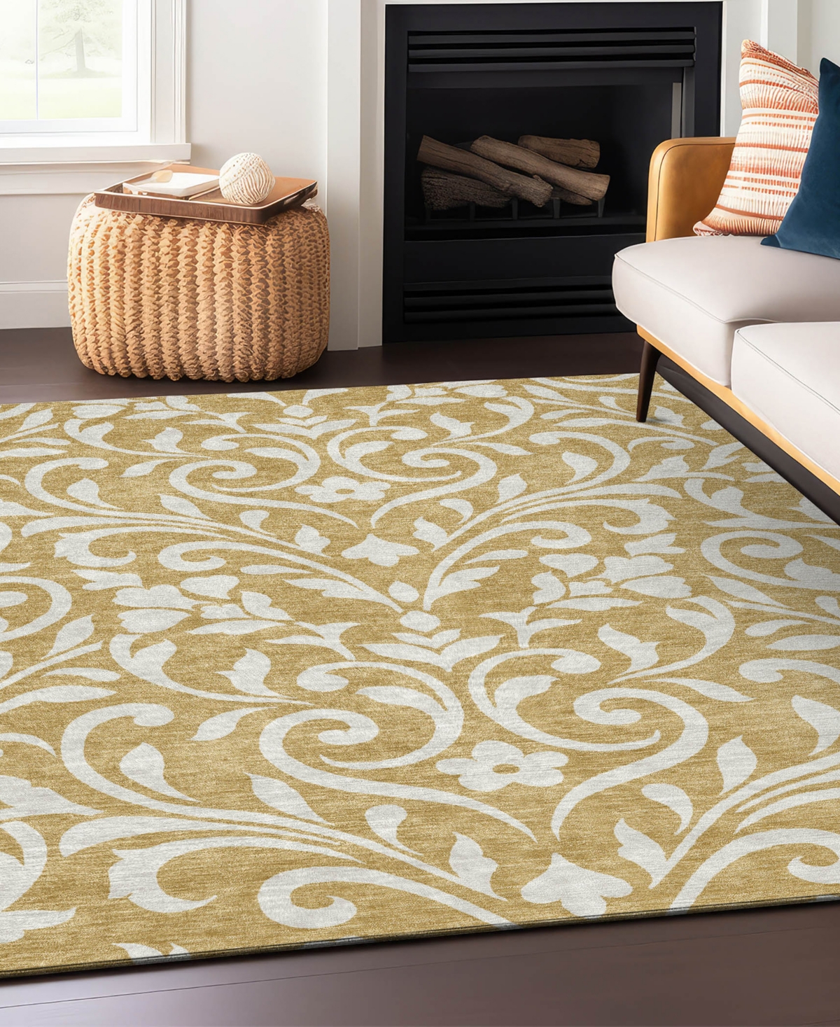 Addison Chantille Acn875 8'x10' Area Rug In Gold