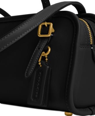 Swing Zip Leather Shoulder Bag 20