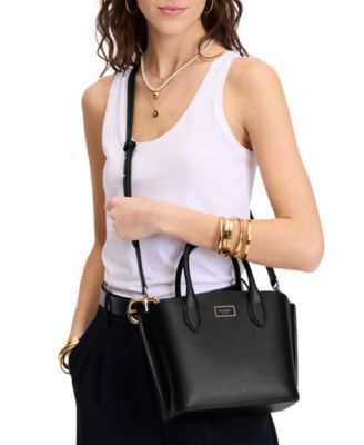 Suite Leather Crossbody Tote Bag