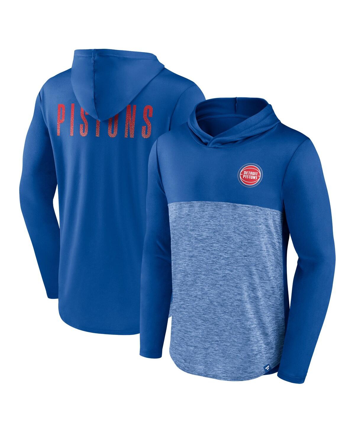 Men's Royal Detroit Pistons Iconic Defender Lightweight Pullover Hoodie - Royal