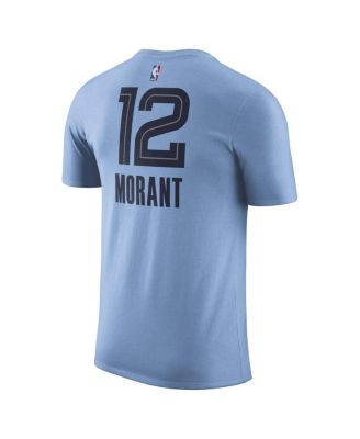 Men's Ja Morant Light Blue Memphis Grizzlies 2022/23 Statement Edition Name and Number T-shirt