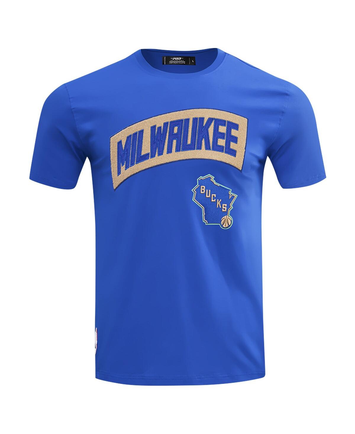 Pro Standard Men's Royal Milwaukee Bucks T-shirt In Blue